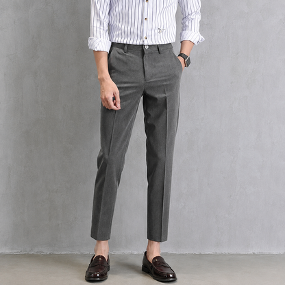 Cropped Tapered Trousers