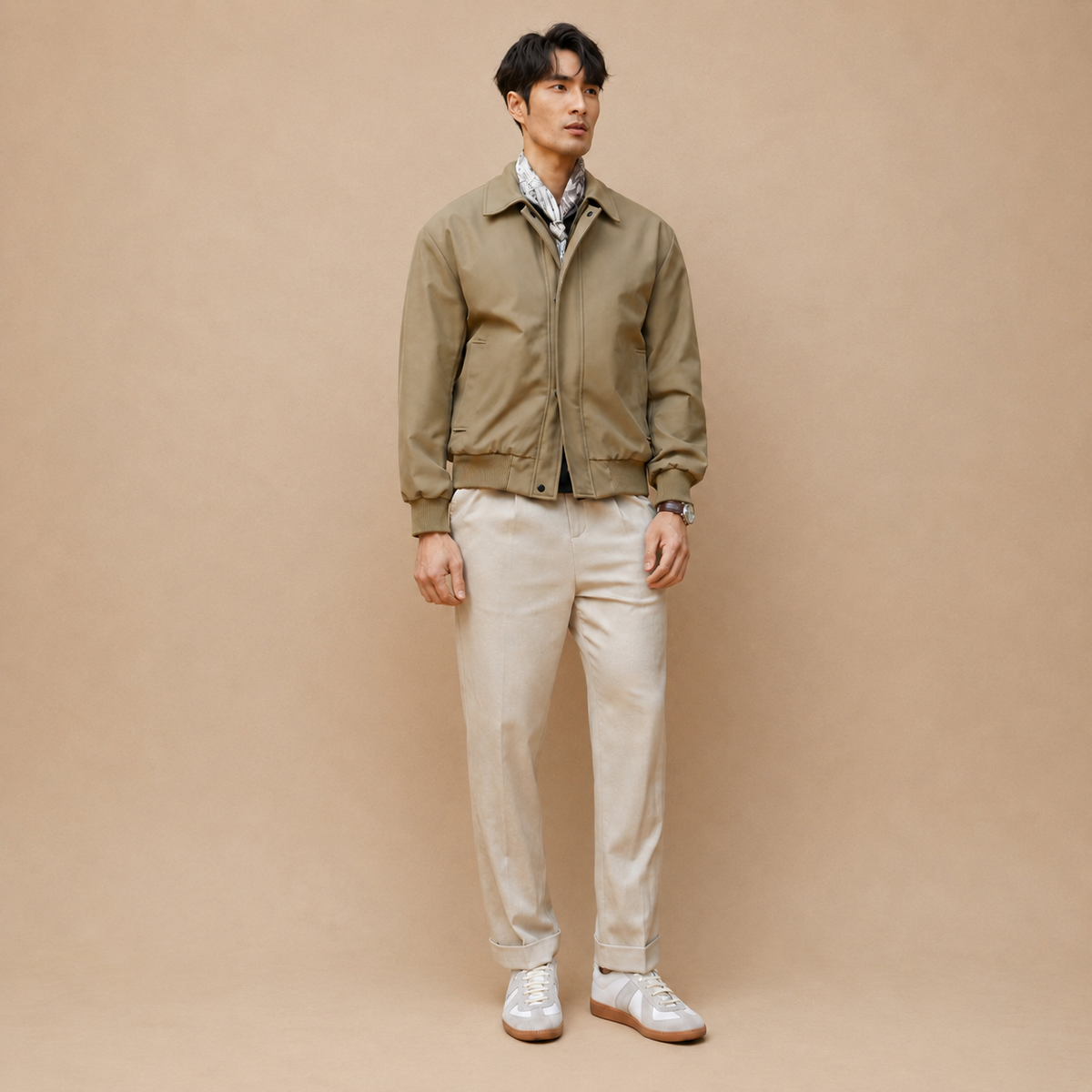 Relaxed Harrington Jacket