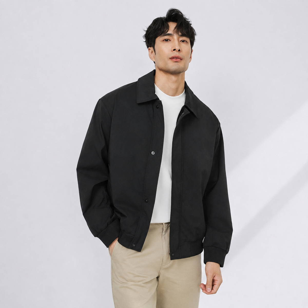 Relaxed Harrington Jacket