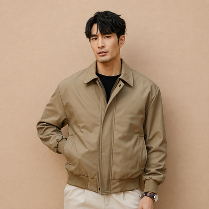 Relaxed Harrington Jacket