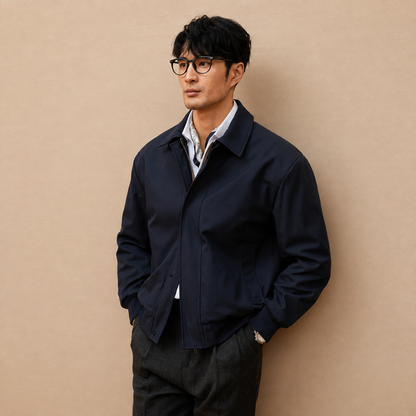 Relaxed Harrington Jacket